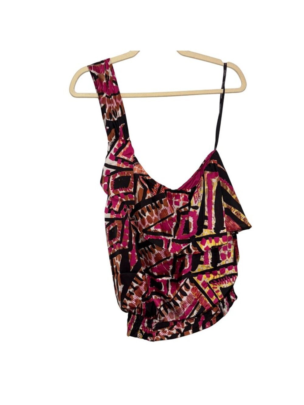 NWT XOXO Womens Abstract Print Sleeveless Top L